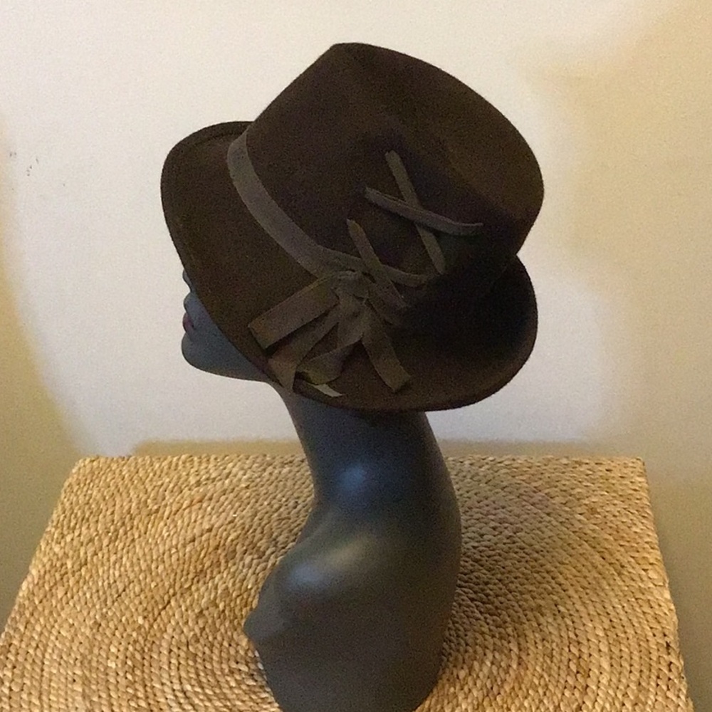 Gorgeous, chocolate, brown vintage wool hat, TNL, beautiful condition - Picture 2 of 7